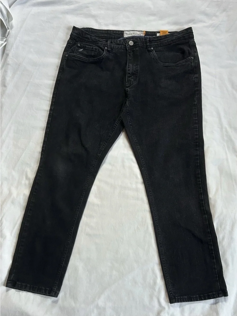 Tailor Vintage‎ Black Canaan Slim Fit Jeans size 38x30